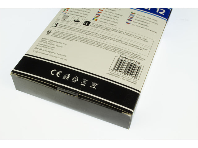 Calculator Rebell PANTHER 12BX zwart desk 12 digit