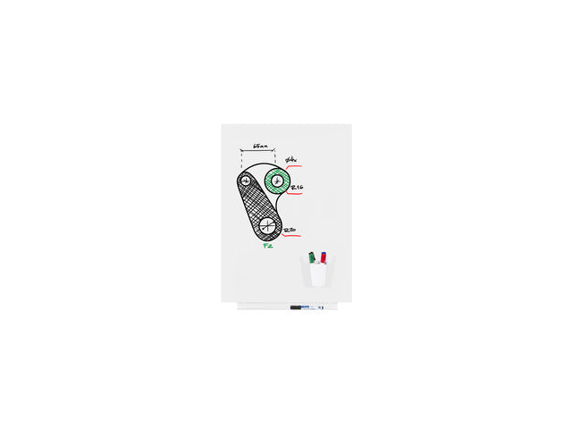 Whiteboard Rocada Huidskleur 55x75cm wit gelakt