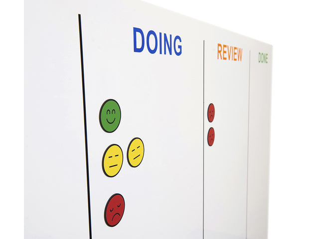 Whiteboard Rocada Skinagile 100x150cm mit Gelakt