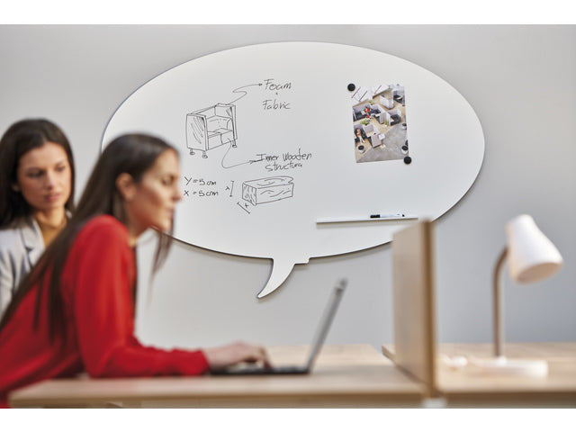 Whiteboard Rocada Skinshape Talk 75x115cm mit Gelakt