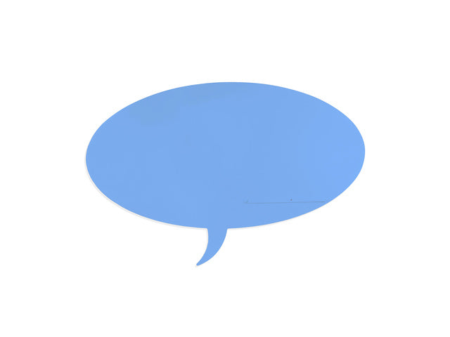 Whiteboard Rocada Skinshape Talk 100x150cm blauw gelakt