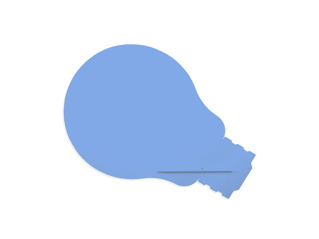 Whiteboard Rocada Skinshape Idea 75x115cm blau gelakt