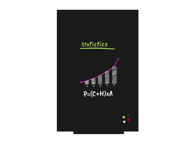 Whiteboard Rocada Skinliquid 100x150cm schwarz gelakt
