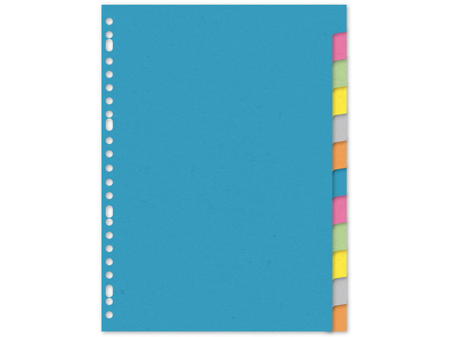 Tabblad Kangaro A4 blanco karton 220gr assorti 23-gaats 12-delig