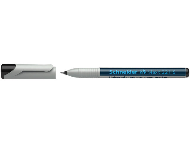 Universele marker Schneider Maxx 221 S niet-permanent zwart