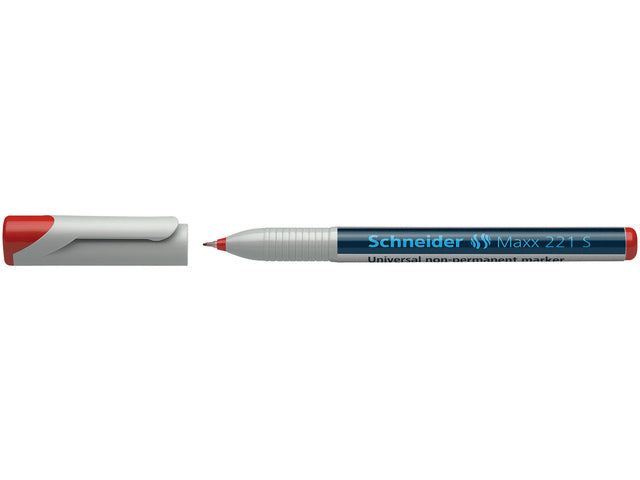 Universele marker Schneider Maxx 221 S niet-permanent rood