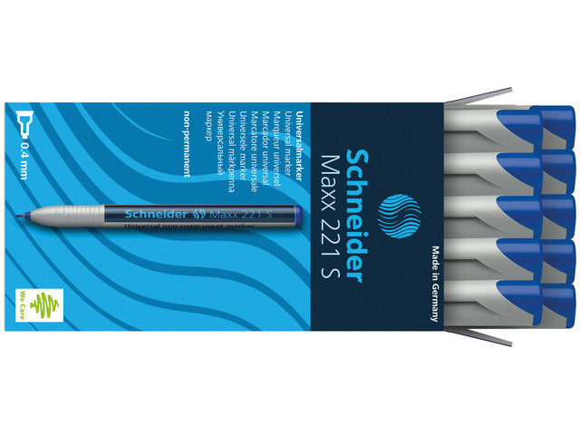 Universele marker Schneider Maxx 221 S niet-permanent blauw