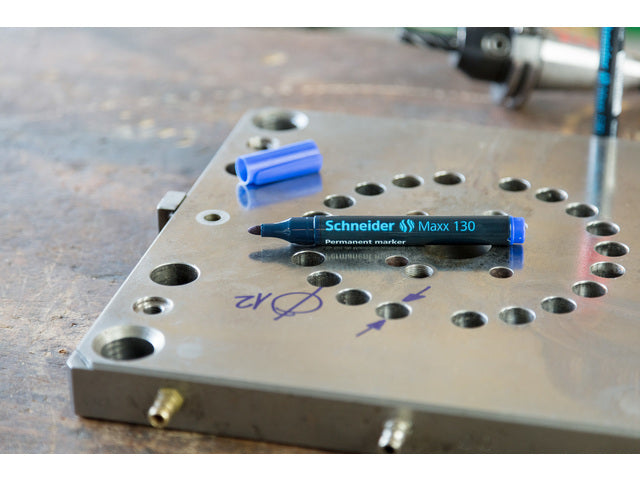 Marker Schneider Maxx 130 Permanent-Rondekahn blauw