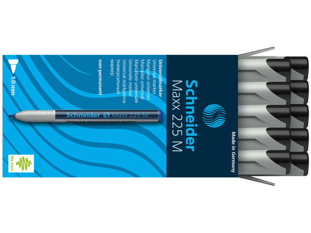 Universele marker Schneider Maxx 225 M niet-permanent zwart