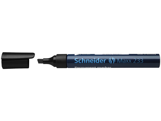 Marker Schneider Maxx 233 permanent beitelpunt schwarz