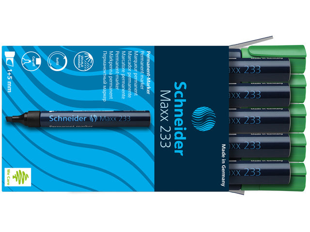 Marker Schneider Maxx 233 permanent beitelpunt grün