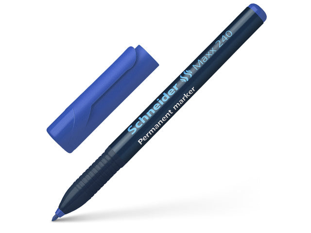 Marker Schneider Maxx 240 permanente ronde punt blauw