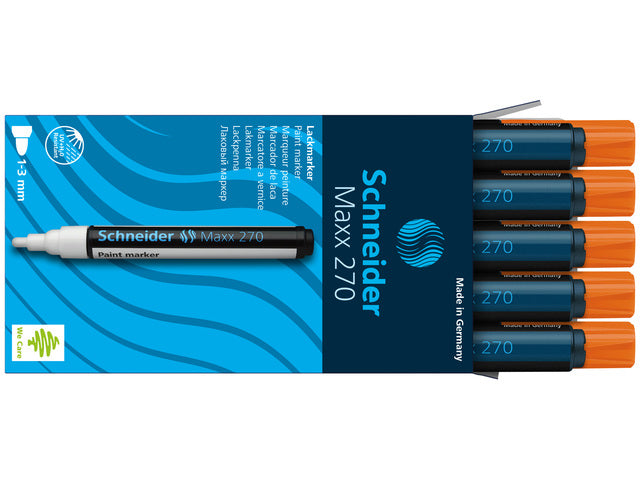 Lakmarker Schneider Maxx 270 1-3 mm oranje