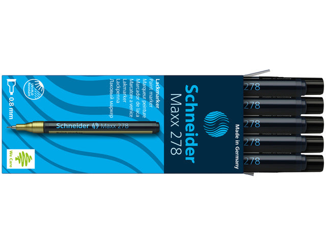 Lakmarker Schneider Maxx 278 0,8mm zwart