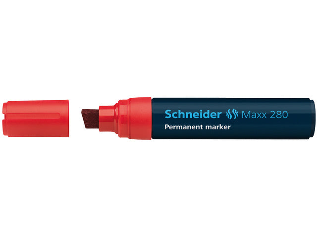 Marker Schneider Maxx 280 permanent beitelpunt rot
