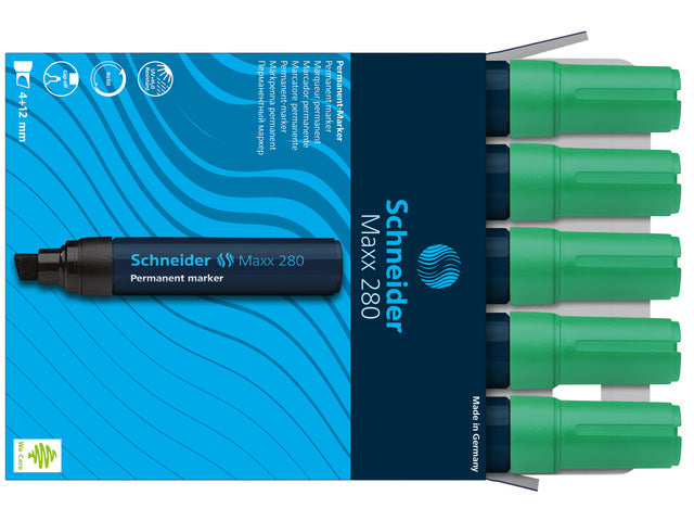 Marker Schneider Maxx 280 permanent beitelpunt grün