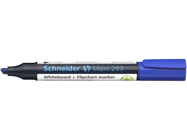 Boardmarker Schneider Maxx 293 beitelpunt 2-5 mm blauw