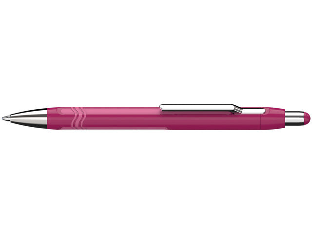Balpen Schneider Epsilon XB huls braamrood, blauwschrijvend