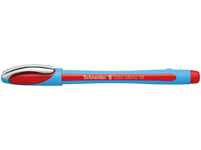 Balpen Schneider Slider Memo XB 1,4mm kogelbreedte rood