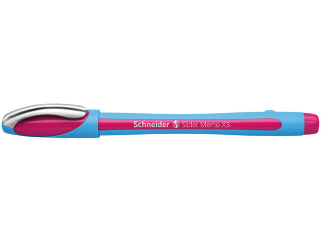Balpen Schneider Memo XB 1,4mm kogelbreedte roze doos 10 stuks