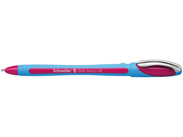Balpen Schneider Slider Memo XB 1,4mm kogelbreedte rosa