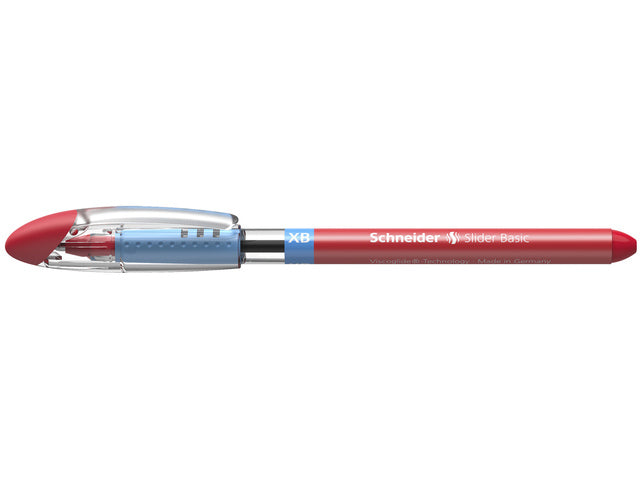 Balpen Schneider Slider Basic XB 1,4mm kogelbreedte rot