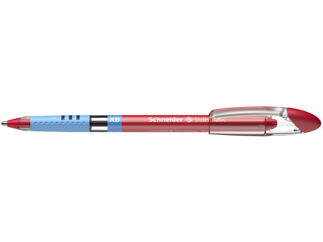Balpen Schneider Slider Basic XB 1,4mm kogelbreedte rot