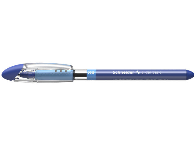 Balpen Schneider Slider Basic XB 1,4mm kogelbreedte blauw