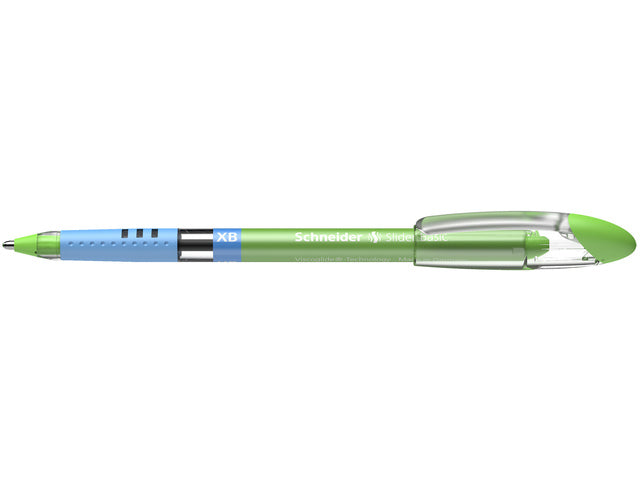 Balpen Schneider Slider Basic XB 1,4mm kogelbreedte lichtgrün