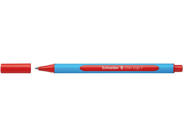 Balpen Schneider Slider Edge F 0,7mm rood