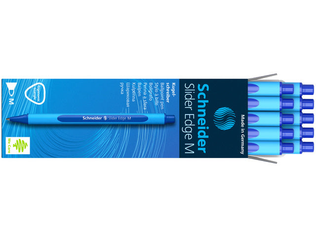 Balpen Schneider Slider Edge M 1,0mm blauw