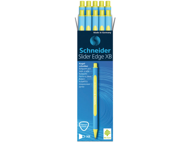Balpen Schneider Slider Edge XB gelb, 10 Stück