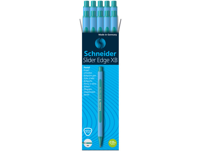 Balpen Schneider Slider Edge XB Pastel Ocean doos 10 Stück