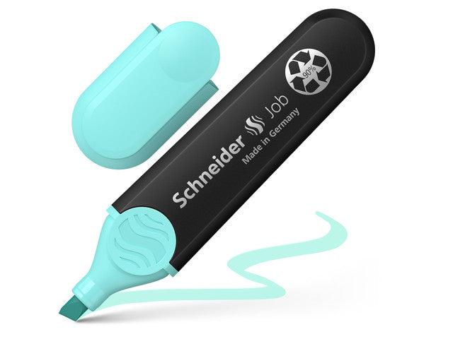 Tekstmarker Schneider Job pastelkleur turquoise