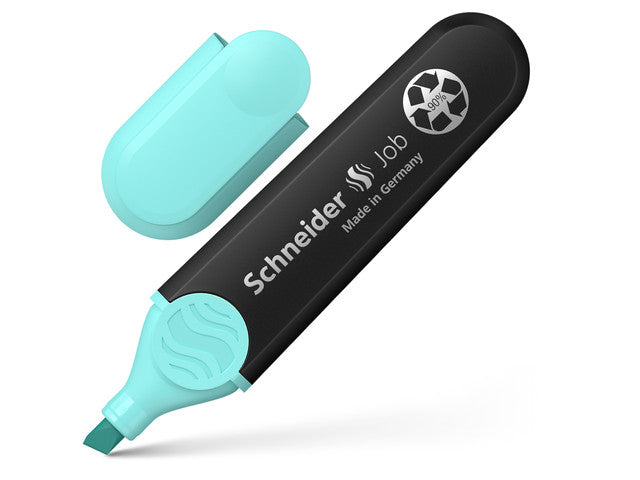Tekstmarker Schneider Job pastelkleur turquoise