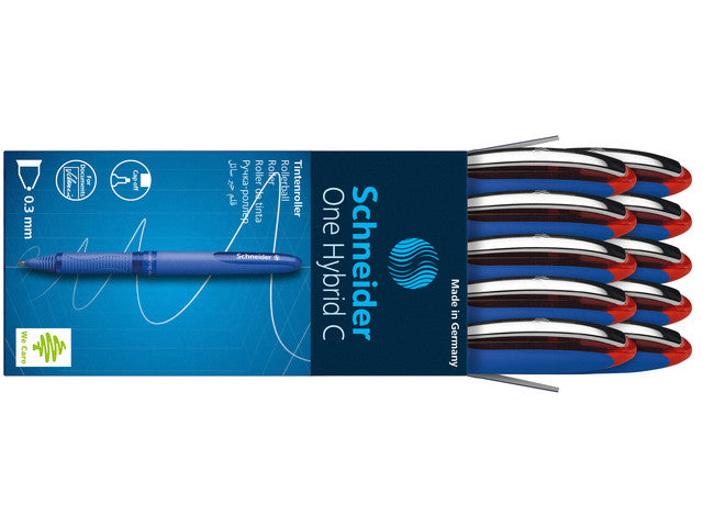 Rollerball Schneider One Hybrid C 0,3mm rood