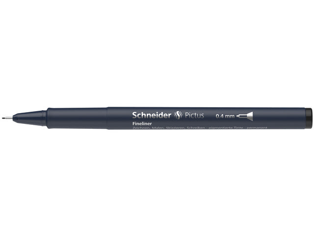 Fineliner Schneider Pictus 0,4 zwart