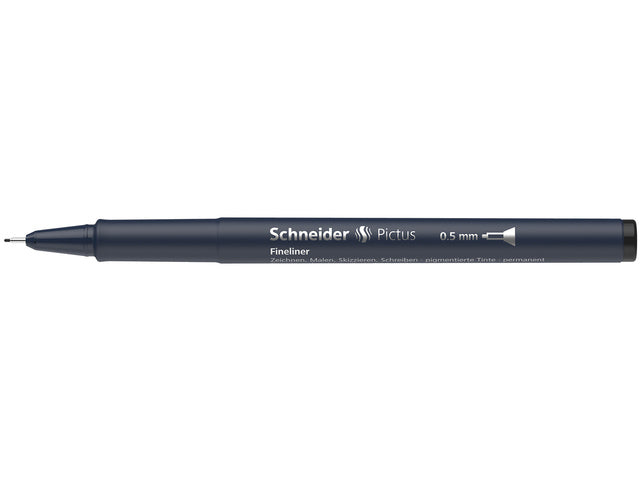 Fineliner Schneider Pictus 0,5 zwart
