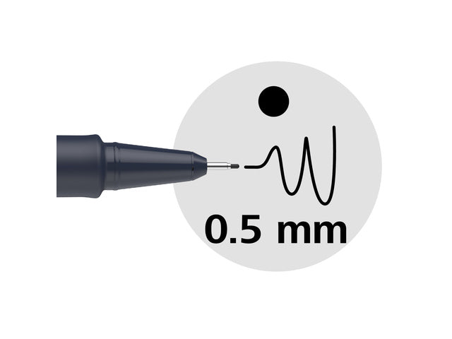 Fineliner Schneider Pictus 0,5 zwart