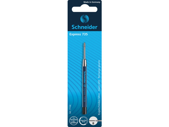 Balpenvulling Schneider Express 735 B op blister zwart