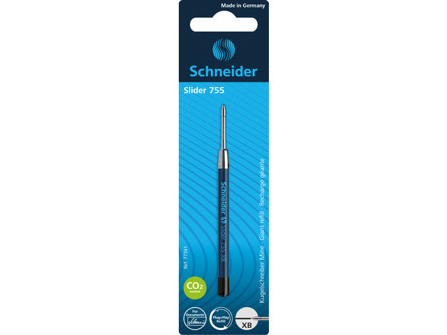 Vulling Schneider Slider 755 XB blister zwart