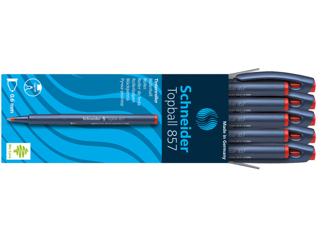 Rollerball Schneider Topball 857 0,6mm rood
