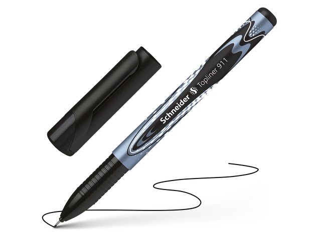Fineliner Schneider Topliner 911 navulbaar zwart