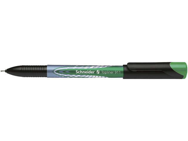 Fineliner Schneider Topliner 911 navulbaar groen