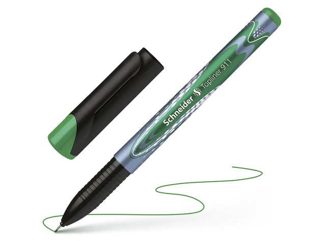 Fineliner Schneider Topliner 911 navulbaar groen