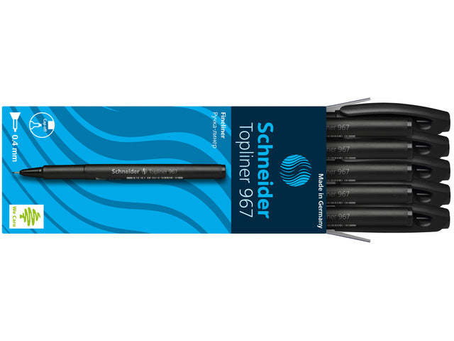Fineliner Schneider Topliner 967 0,4 mm schwarz