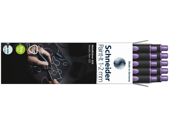 Metallic liner Schneider Paint-it 020 1-2mm mat paars metallic