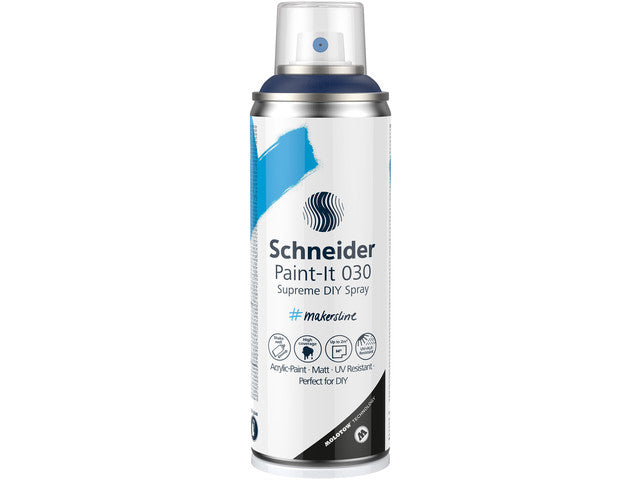 Supreme DIY-spray Schneider Paint-it 030 nachtblauw 200ml
