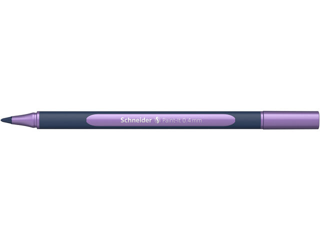 Metallic rollerball Schneider Paint-it 050 0,4mm mat paars metallic