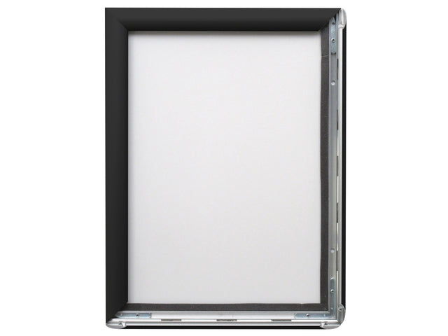 Klicken Sie auf Seco A3, schwarz, 25 mm Aluminiumrahmen, Anti-Eichel-PVC-Vorderseite